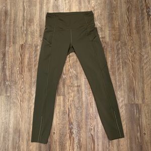 Lulu Lemon Dark/Forest Green Leggings